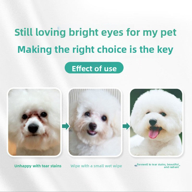 Pet Eye and Ear Cleaning Cotton Wipes for Cats and Dogs