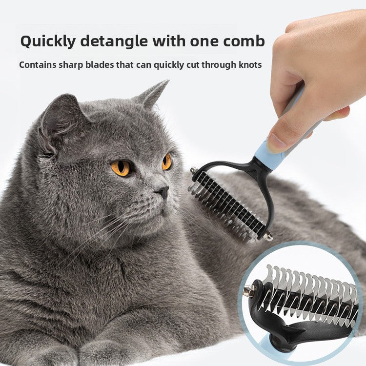 Pet grooming device