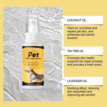 Pet skin care spray