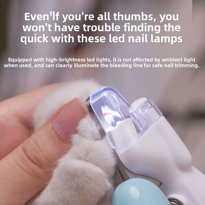 LED Pet Nail Clipper and Grinder with Light